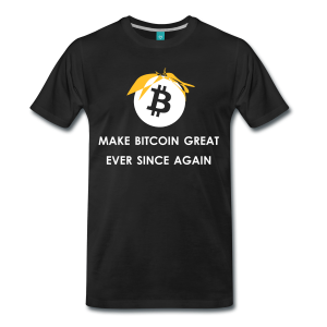 T-Shirt – Make Bitcoin Great Ever since Again (L)