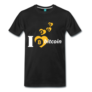 T-Shirt – I Love Bitcoin (L)