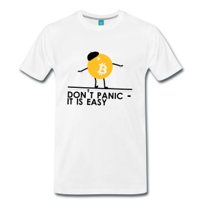 T-Shirt – Don't Panic - It Is Easy (L) White