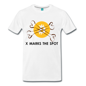 T-Shirt – X Marks The Spot (L) White