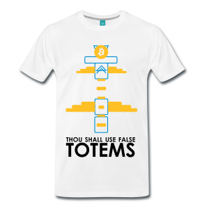 T-Shirt – Thou Shall Use False Totems (L) White