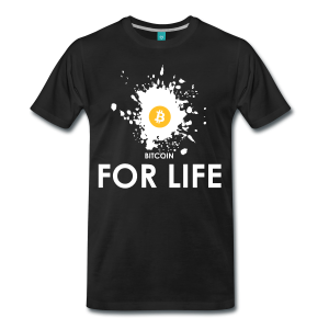 T-Shirt – Bitcoin For Life (M)