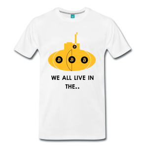 T-Shirt – We All Live In The.. (L) White