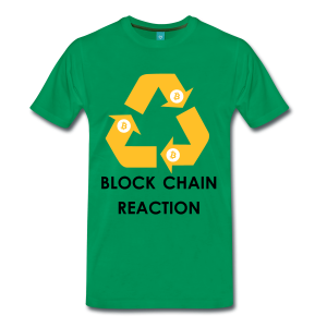 T-Shirt – Block Chain Reaction (L) Green