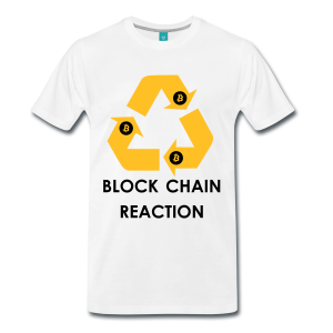 T-Shirt – Block Chain Reaction (L) White