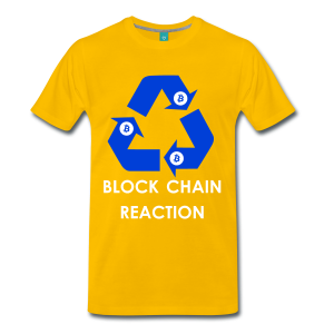 T-Shirt – Block Chain Reaction (L) Yellow