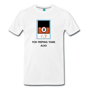 T-Shirt – For Peeping Toms Also (L) White