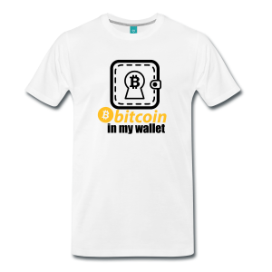 T-Shirt – Bitcoin In My Wallet (L) White