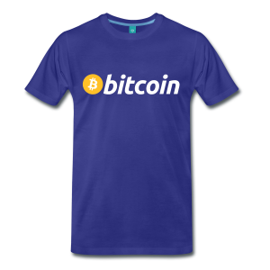 T-Shirt – Bitcoin (L) Blue