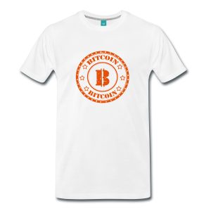 T-Shirt – Bitcoin Seal (L) White